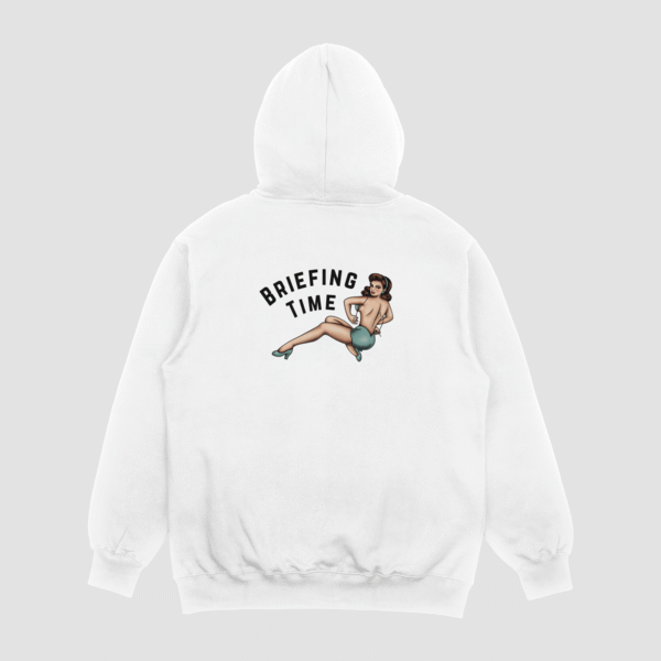 Untitled Project - Mockup.png lagere resolutie Briefing Time Hoodie